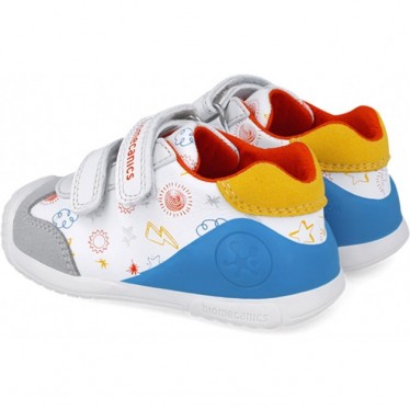 Scarpe sportive stampate per ragazzi Biomecanics 252115 BLANCO_YEMA_C835