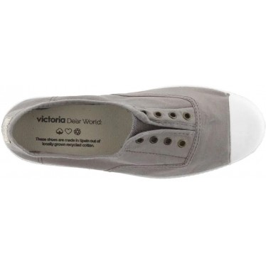 Victoria 106623 English 1915 Sneakers da donna in tela GRIS