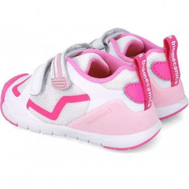 BIOMECANIC Scarpe sportive primi passi per bambini 252133 BLANCO_FUCSIA_D304