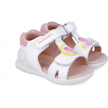 Biomecanics 252140 Twin Biogateo Sandali da bambina BLANCO