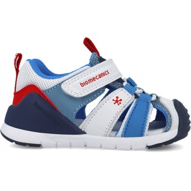 Sandalo bambino BIOMECANIC Sport 252135 BLANCO_AZUL_B057