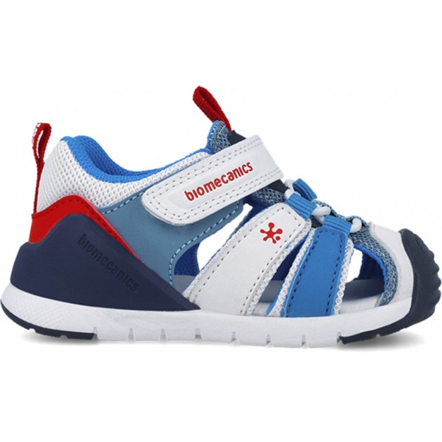 Sandalo bambino BIOMECANIC Sport 252135 BLANCO_AZUL_B057