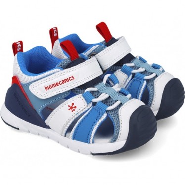 Sandalo bambino BIOMECANIC Sport 252135 BLANCO_AZUL_B057