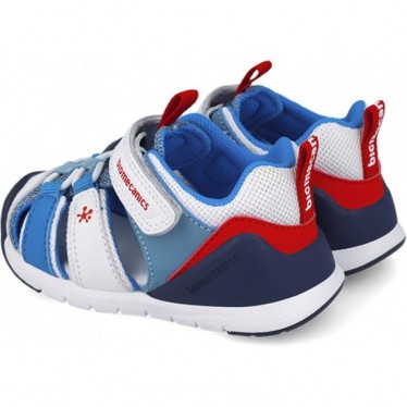 Sandalo bambino BIOMECANIC Sport 252135 BLANCO_AZUL_B057