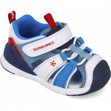 Sandalo bambino BIOMECANIC Sport 252135 BLANCO_AZUL_B057