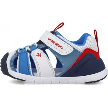 Sandalo bambino BIOMECANIC Sport 252135 BLANCO_AZUL_B057