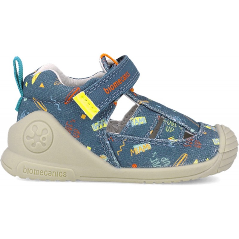 Biomecanics 252179 Sandali per bambini Biogateo Print PETROL_A556