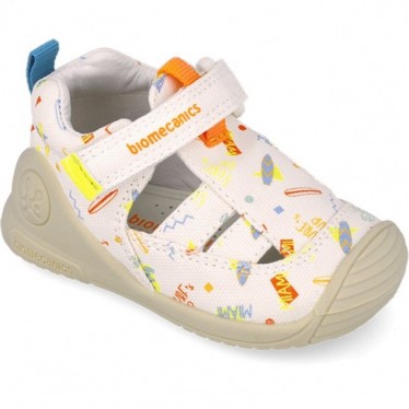 Biomecanics 252179 Sandali per bambini Biogateo Print BLANCO_B050