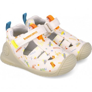Biomecanics 252179 Sandali per bambini Biogateo Print BLANCO_B050