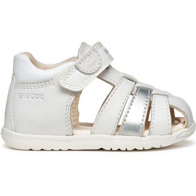 Sandali GEOX Macchia B254WBSS WHITE_SILVER