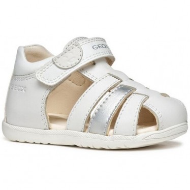Sandali GEOX Macchia B254WBSS WHITE_SILVER