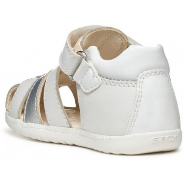 Sandali GEOX Macchia B254WBSS WHITE_SILVER