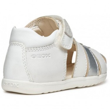 Sandali GEOX Macchia B254WBSS WHITE_SILVER