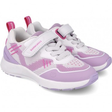 Biomecanics 252276 Biotech Mesh Scarpa sportiva da ragazza BLANCO_LILA_B661