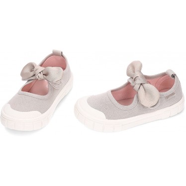 BIOMECANICS Canvas Bow 252381 Ballerine per ragazze rispettose CRUDO_B663