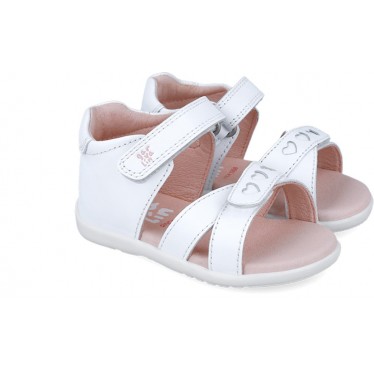 Sandali Garvalin 252304 Basic Hearts per bambine BLANCO_C050