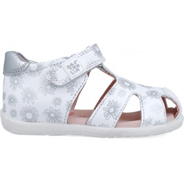 Garvalin 252305 Sandali Basic con Stampa Floreale per Bambina BLANCO_B050