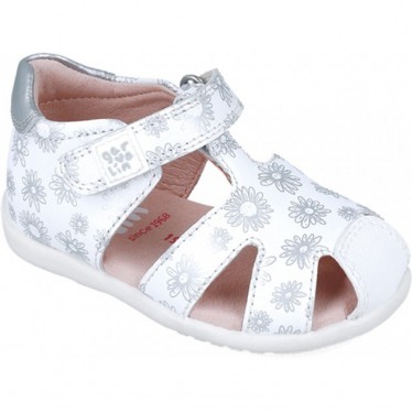 Garvalin 252305 Sandali Basic con Stampa Floreale per Bambina BLANCO_B050