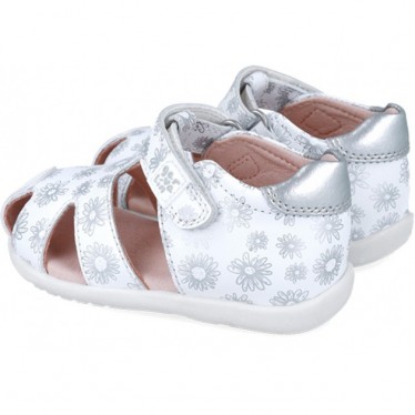 Garvalin 252305 Sandali Basic con Stampa Floreale per Bambina BLANCO_B050
