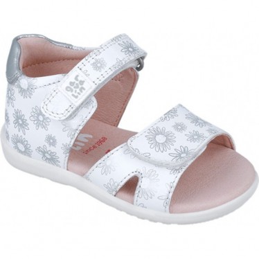 Garvalin 252306 Sandali con stampa floreale per bambine BLANCO_B050