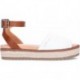 Sandalo con plateau MTNG Amelie 59617 WHITE