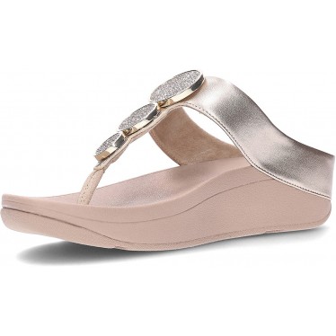 Sandali metallici FitFlop HJ1 Halo Bead-Circle LATTE_BEIGE