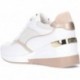Sneakers con zeppa EXE 34-51EX37 WHITE_GOLD