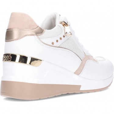 Sneakers con zeppa EXE 34-51EX37 WHITE_GOLD