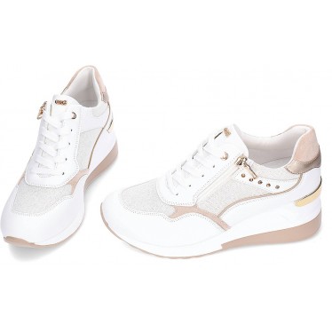 Sneakers con zeppa EXE 34-51EX37 WHITE_GOLD