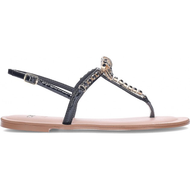 Sandalo basso da donna EXE ANGELINA-128 STRASS_BLACK