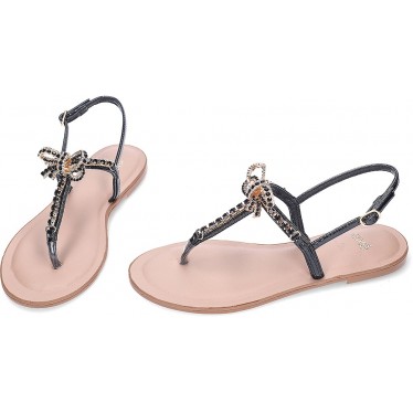 Sandalo basso da donna EXE ANGELINA-128 STRASS_BLACK