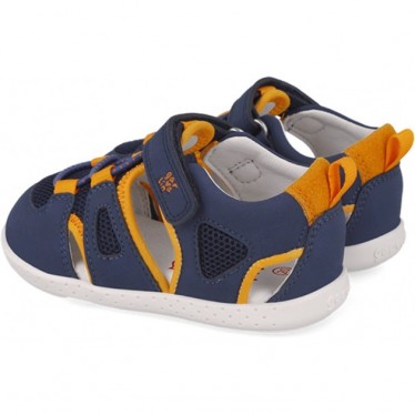 Sandalo Garvalin 252336 Soft Mesh Respectful per ragazzi AZUL_NARANJA_A056