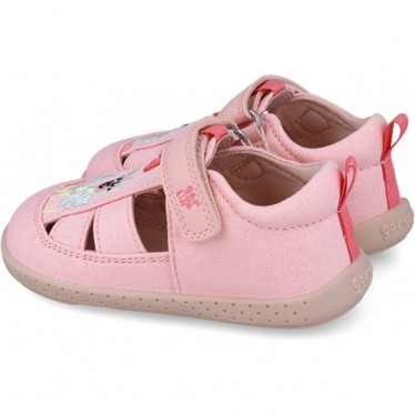 Garvalin 252346 Giraffe Canvas Sandali rispettosi per ragazze ROSA_B032