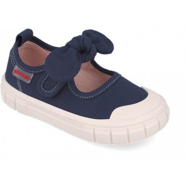 Ballerine da bambina GARVALIN Canvas Bow 252380 Respectful AZUL_MARINO_A089