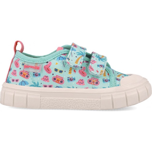Scarpa sportiva rispettosa per ragazze 252383 Tela stampata TURQUESA_A539 Scarpa sportiva rispettosa per ragazze 252383 Tela stampata TURQUESA_A539