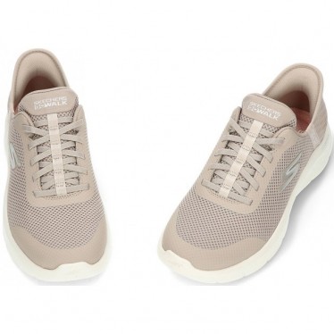 SKECHERS Sneakers slip-ins da donna modello 124836 TAUPE