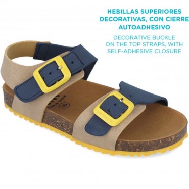 Sandali bambino Garvalin 252474 Bios Basic BEIGE_AZUL_B827