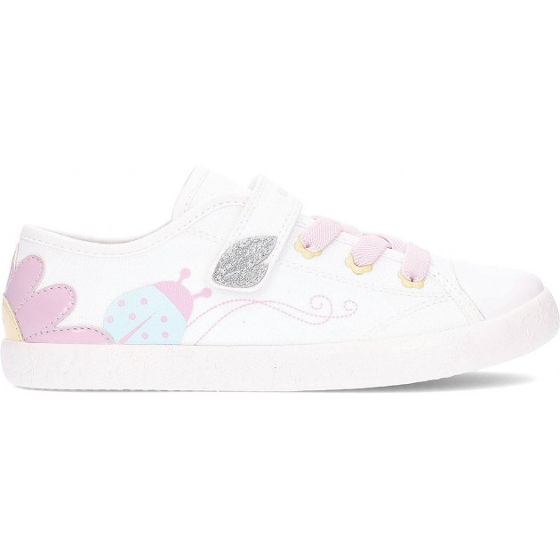 GEOX Gisli J554NC scarpe da ginnastica da bambina WHITE_PNIK
