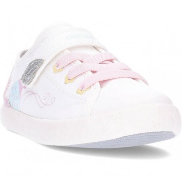 GEOX Gisli J554NC scarpe da ginnastica da bambina WHITE_PNIK