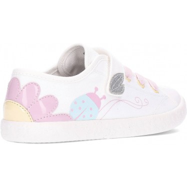 GEOX Gisli J554NC scarpe da ginnastica da bambina WHITE_PNIK