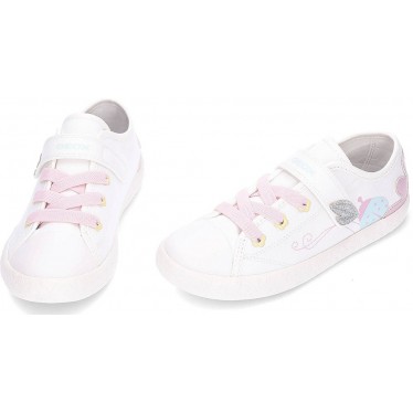GEOX Gisli J554NC scarpe da ginnastica da bambina WHITE_PNIK