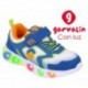 Garvalin 252828 Halo, scarpe da ginnastica luminose per ragazzi BLANCO_ROYAL_B825