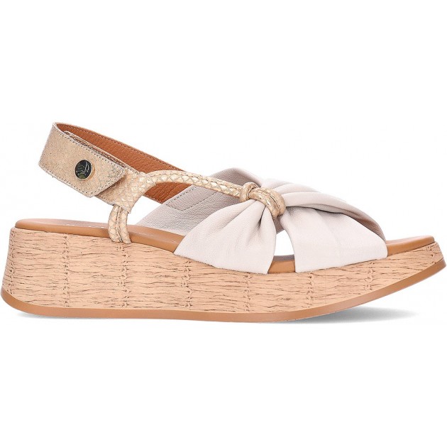 Sandalo da donna PAULA URBAN 33-416 OFF_PLATINO