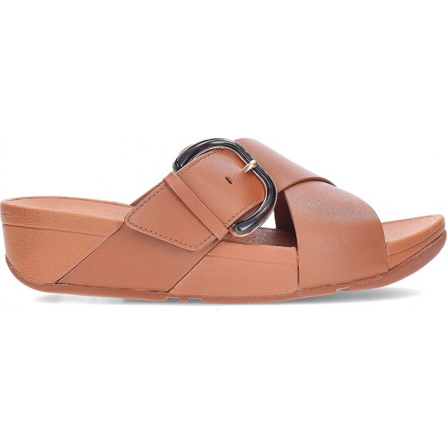 Sandali FITFLOP Lulu Resin JE8 DEEP_TAN