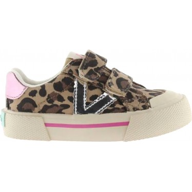Victoria 1065196 Scarpa sportiva da bambina Tribu Basket LEOPARDO