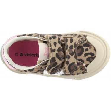 Victoria 1065196 Scarpa sportiva da bambina Tribu Basket LEOPARDO