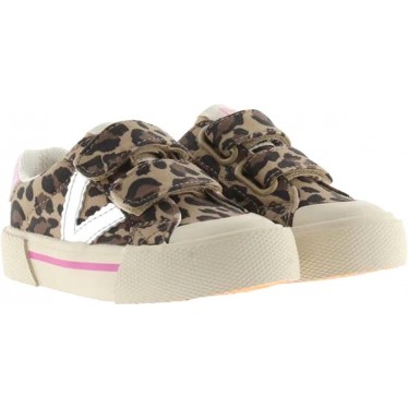Victoria 1065196 Scarpa sportiva da bambina Tribu Basket LEOPARDO