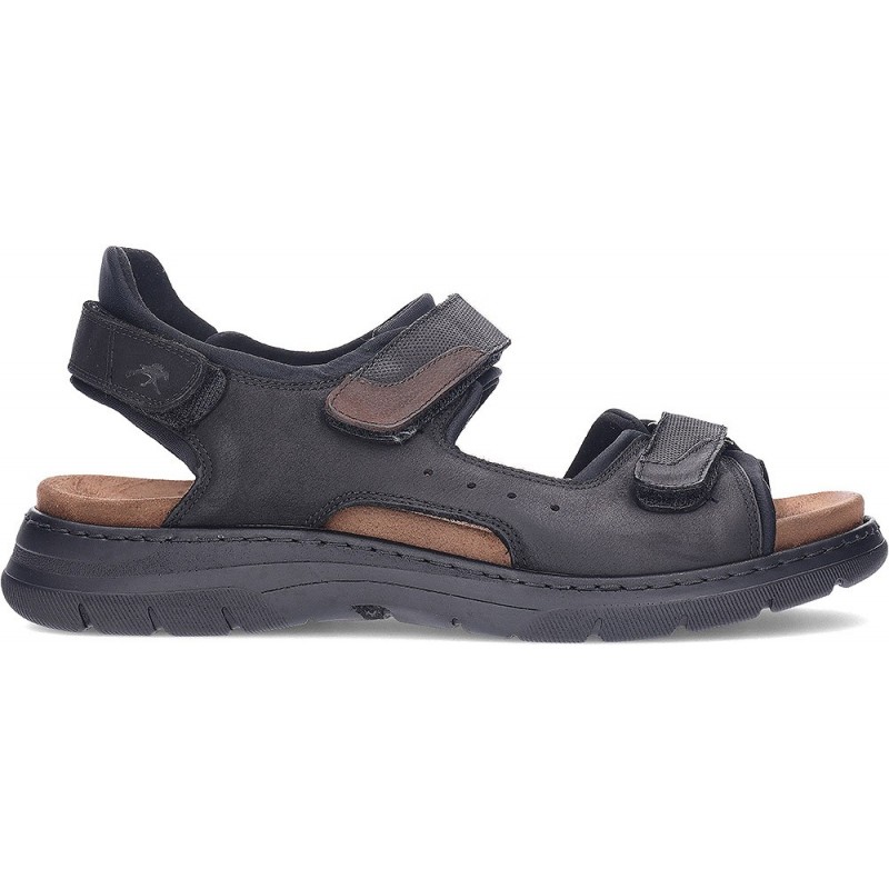 FLUCHOS Kairo F1773 sandali da uomo NEGRO