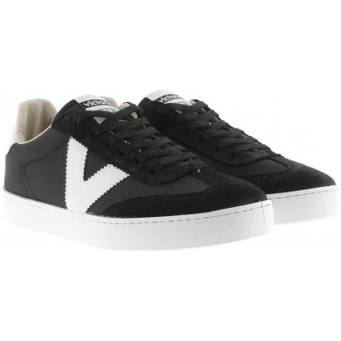 Victoria 1126193 Berlin Scarpe sportive in pelle scamosciata e nylon NEGRO