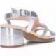 Sandalo con tacco CALLAGHAN Kimy 34203 PLATA_BRILLO